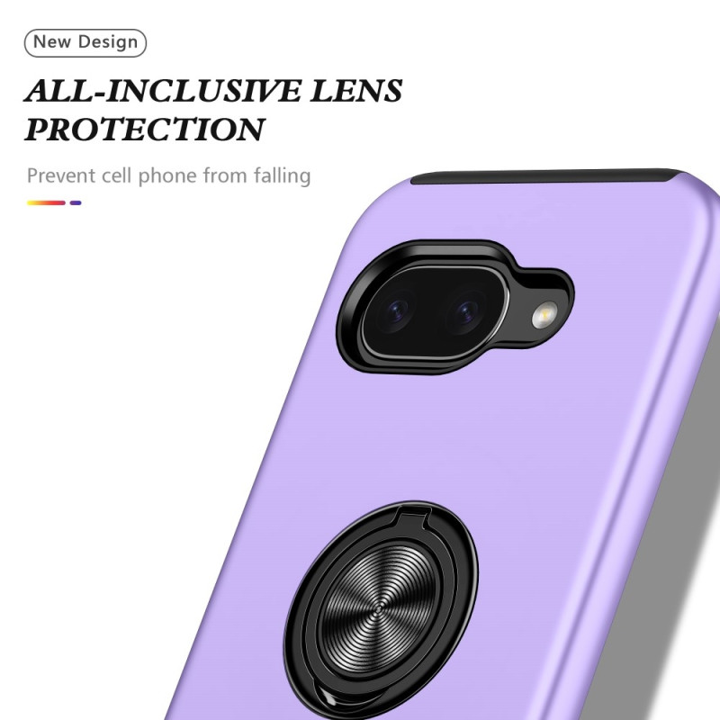 For Pixel 9A Hybrid Deksel med Fingerring - Lilla