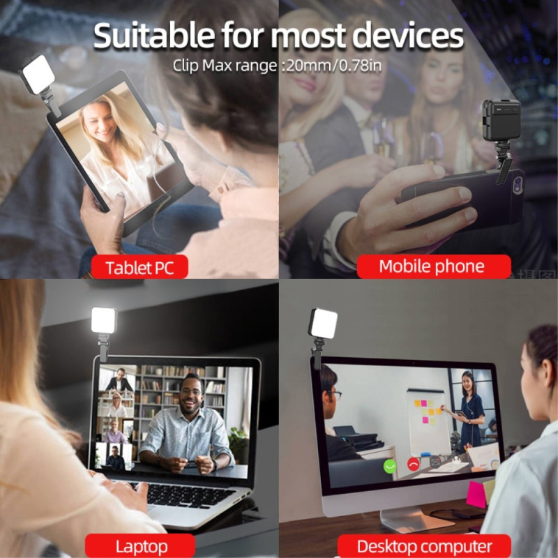 LED-lys 3000-6000K Dæmpbar lyslampe Live-udsendelse fotografibelysning