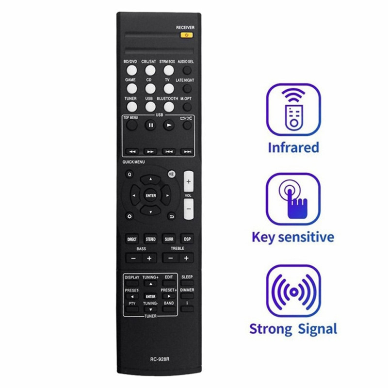 Fjernkontroll Utskiftning for RC-928R for Onkyo AV-receiver