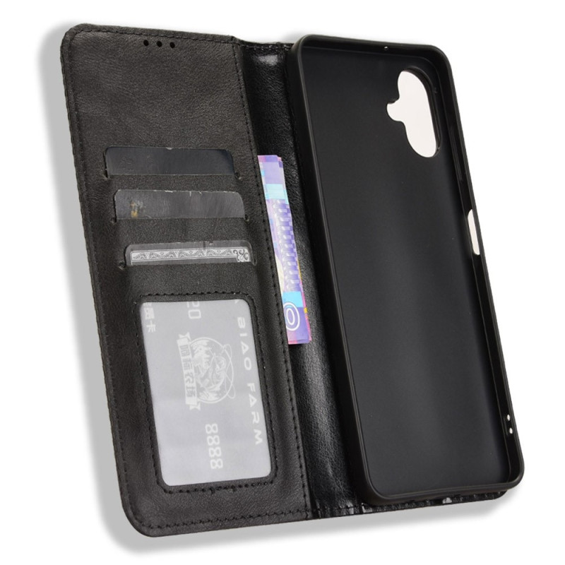 Vintage Plånboksfodral Till Samsung Galaxy A06 4G / A06 5G - Svart