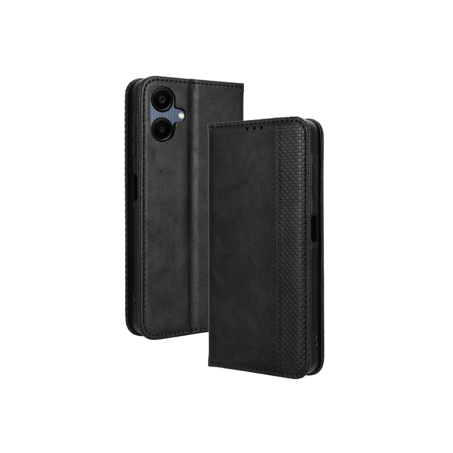 Til Samsung Galaxy A36 5G Pung Stand Flip Telefonetui - Sort