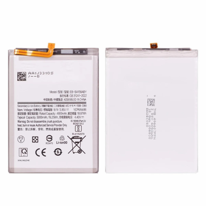Battery for Samsung Galaxy A15 4G / A15 5G 3.85V 4900mAh Li-Polymer EB-BA156ABY