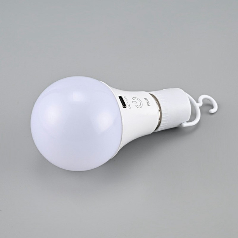 E27 RGB Rechargeable Light Bulb Remote Control Timer Dimmable 2700 - 6500K