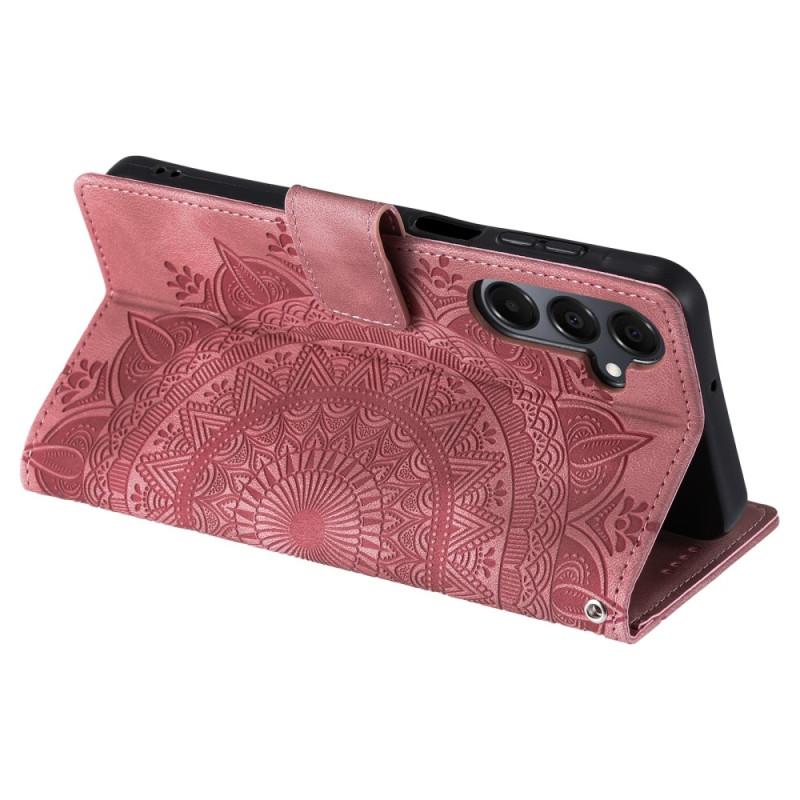 For Samsung Galaxy A26 Wallet Case Cover Shell Mandala Flower Pattern