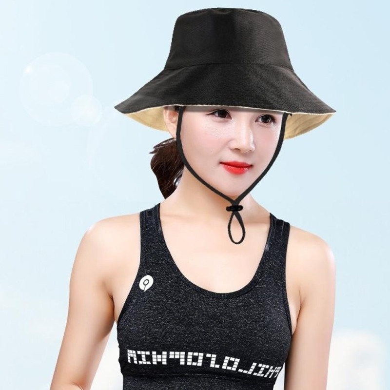 Lue Sun Hat Mesh Cap med bred kant - Oransje