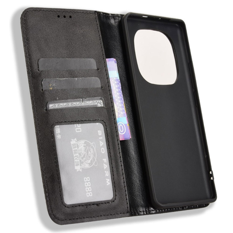 Vintage Plånboksfodral Till Xiaomi Redmi Note 14 Pro+ 5G - Svart