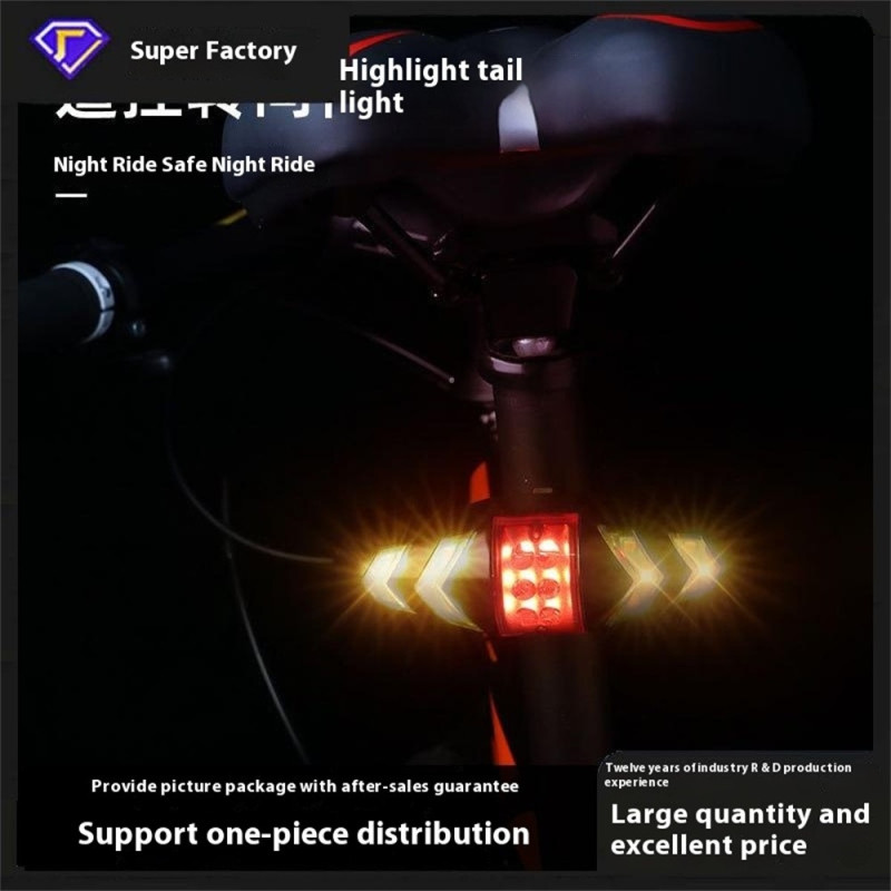 Fjernbetjening Cykel Mountain Bike Lys Blinklys Sikkerhed Baglygte Belysning