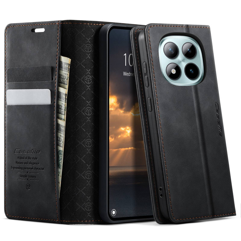 CASEME Retro Etui med Lommebok til Xiaomi Poco M8 Pro 5G / Xiaomi Redmi Note 15 Pro+ 5G