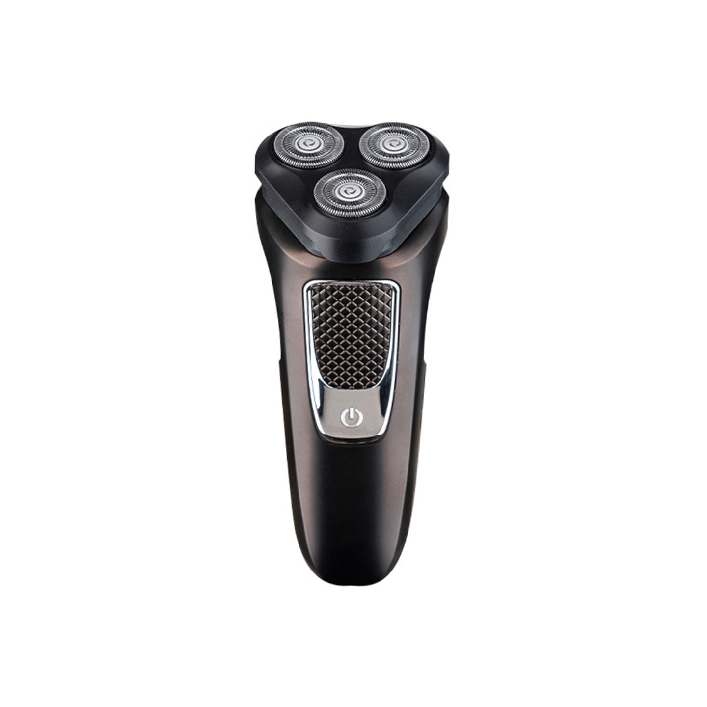 Elektrisk barbermaskin, oppladbar 3-blads barberhøvel - Svart