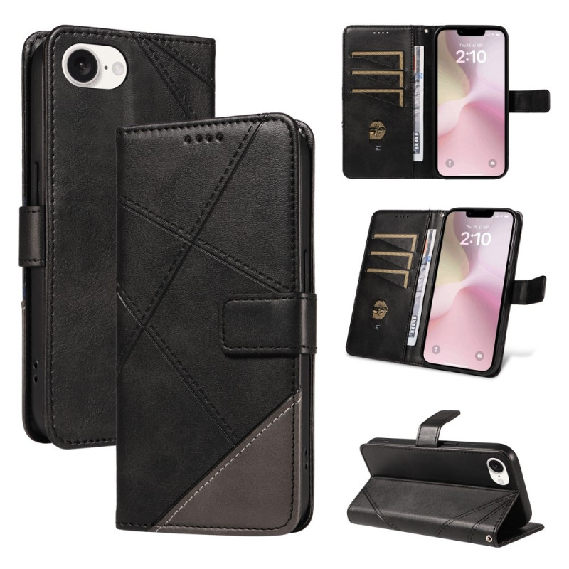 Wallet Case for iPhone 16e – Geometric Line