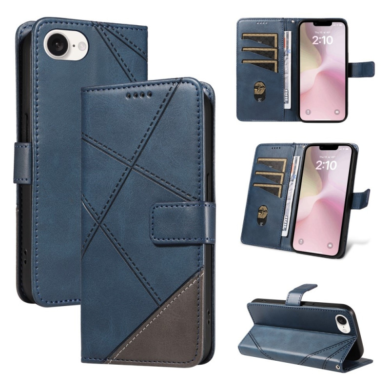 Wallet Case for iPhone 16e – Geometric Line