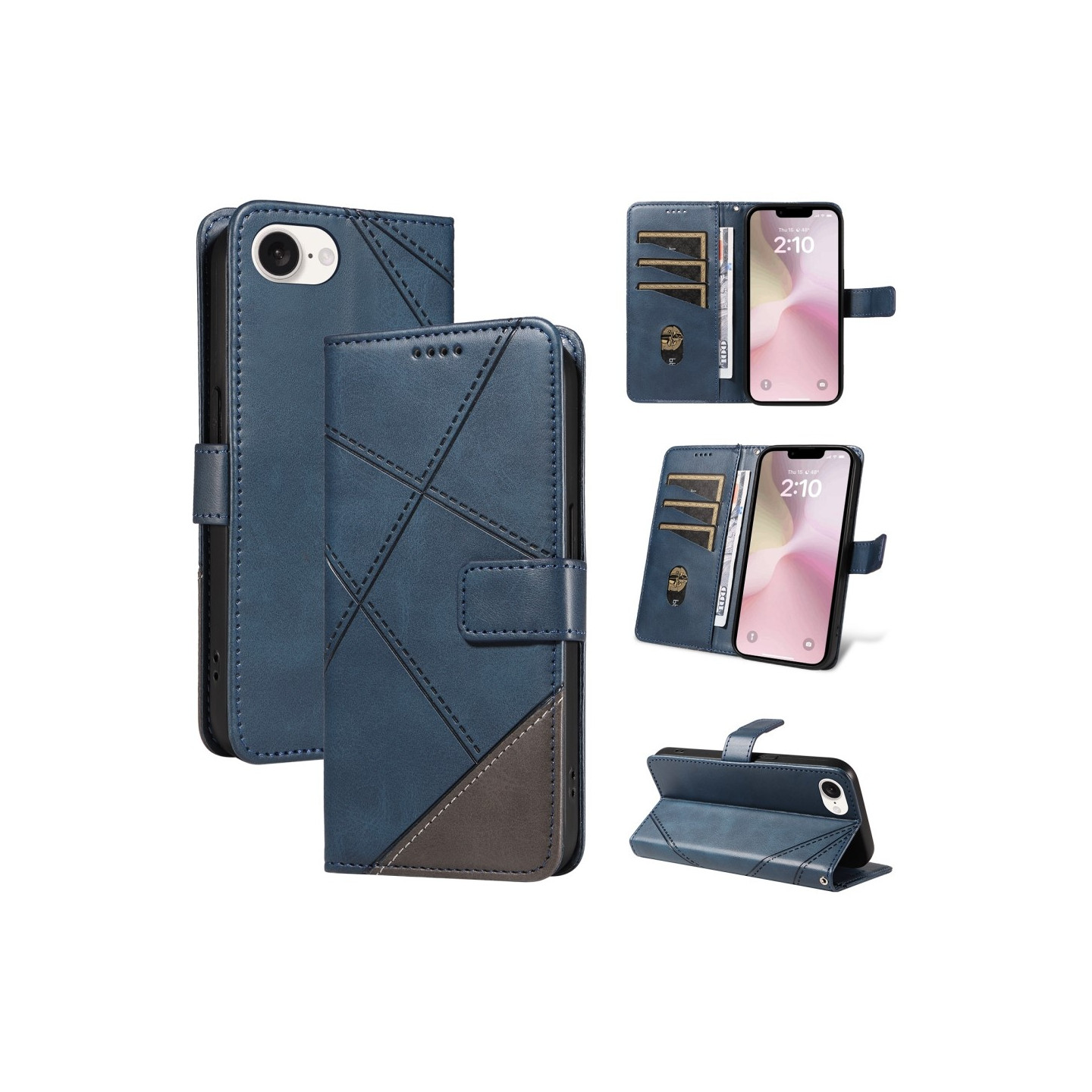 Plånboksfodral till iPhone 16e - Geometric Line