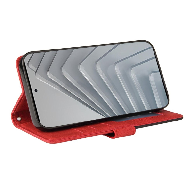 Til Xiaomi Redmi Note 14 4G KT-serie-1 dobbeltfarve tegnebog