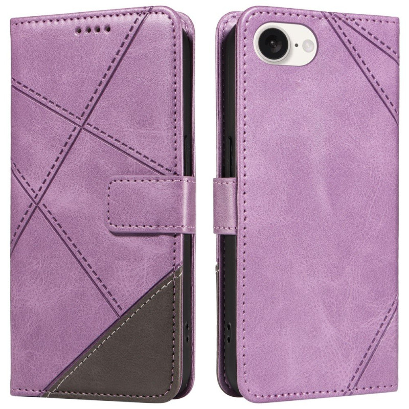 Wallet Case for iPhone 16e – Geometric Line