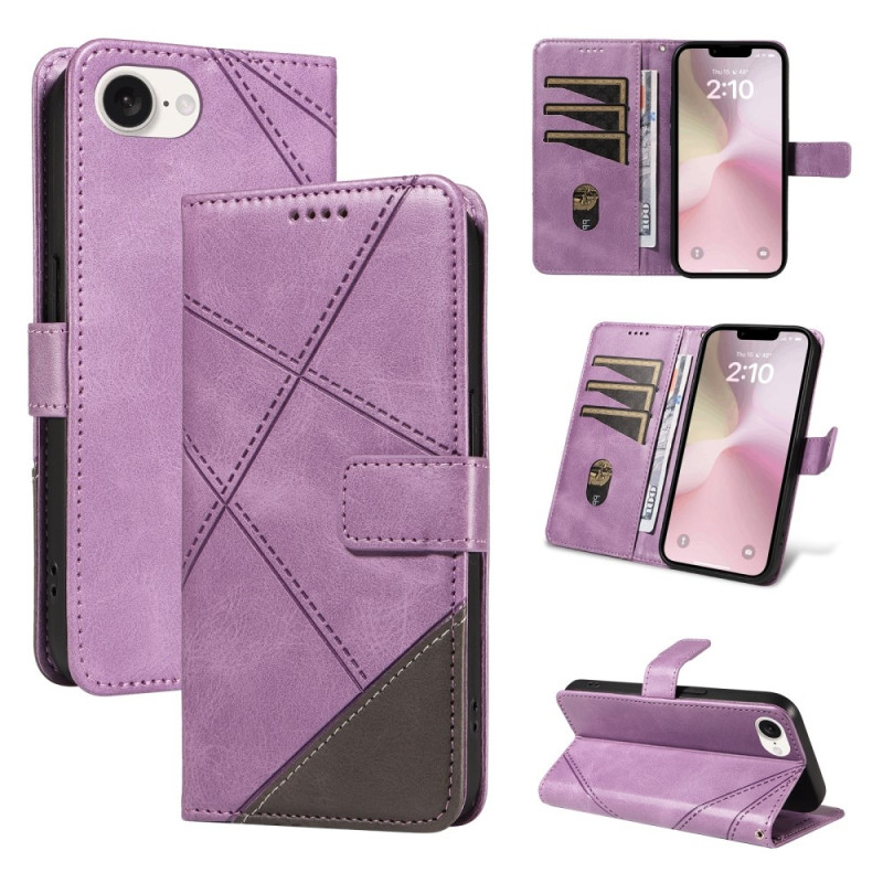 Wallet Case for iPhone 16e – Geometric Line