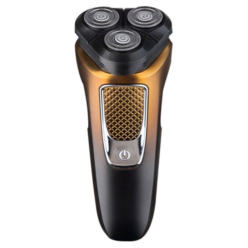 Electric Shaver Rechargeable 3 Blade Razor Grooming - Gold