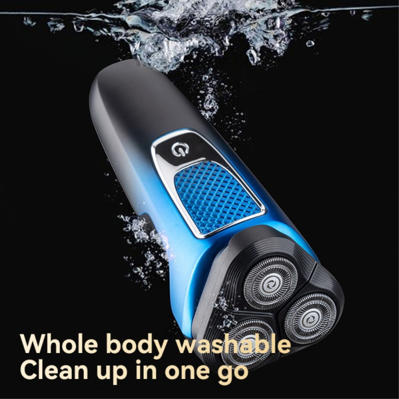 Electric Shaver Rechargeable 3 Blade Razor Grooming - Gold