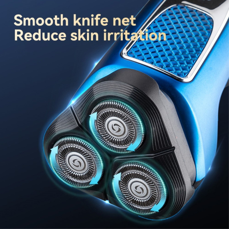 Electric Shaver Rechargeable 3 Blade Razor Grooming - Gold