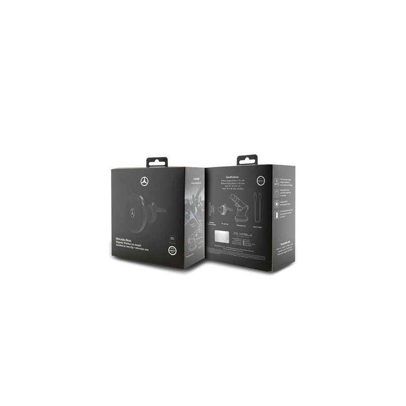 Mercedes Benz MagSafe Bilholder Mobilholder + Trådløs opladning 15W Sort