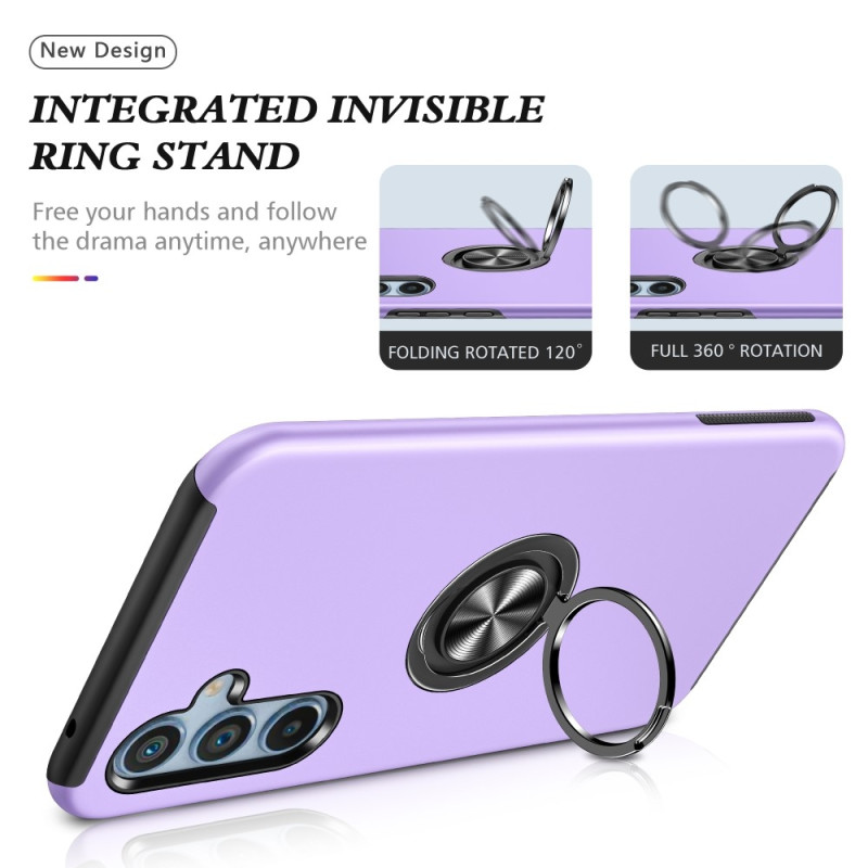 For Samsung Galaxy A26 5G Case PC+TPU Phone Cover with Rotatable Ring Holder