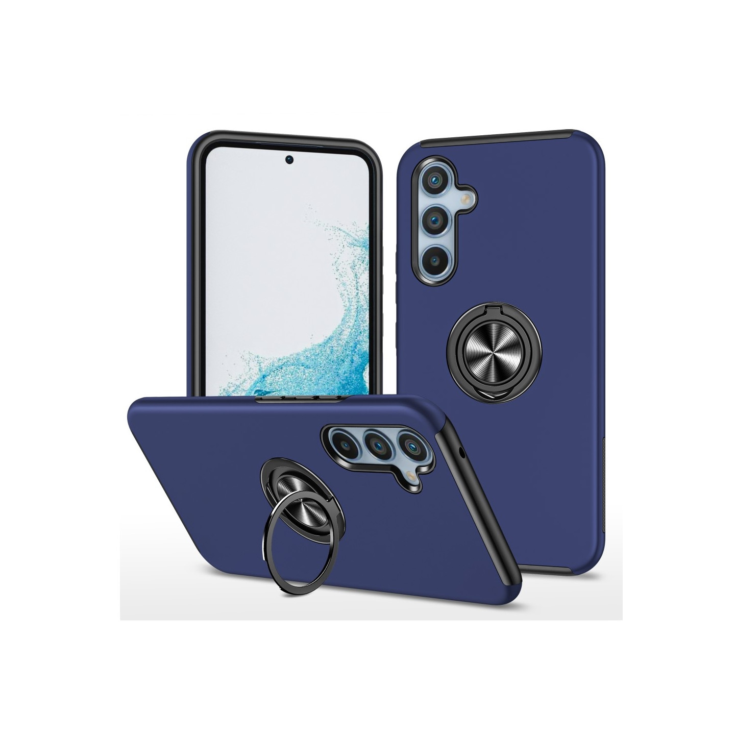 Till Samsung Galaxy A26 5G Hybridskal med Roterbar Ringhållare