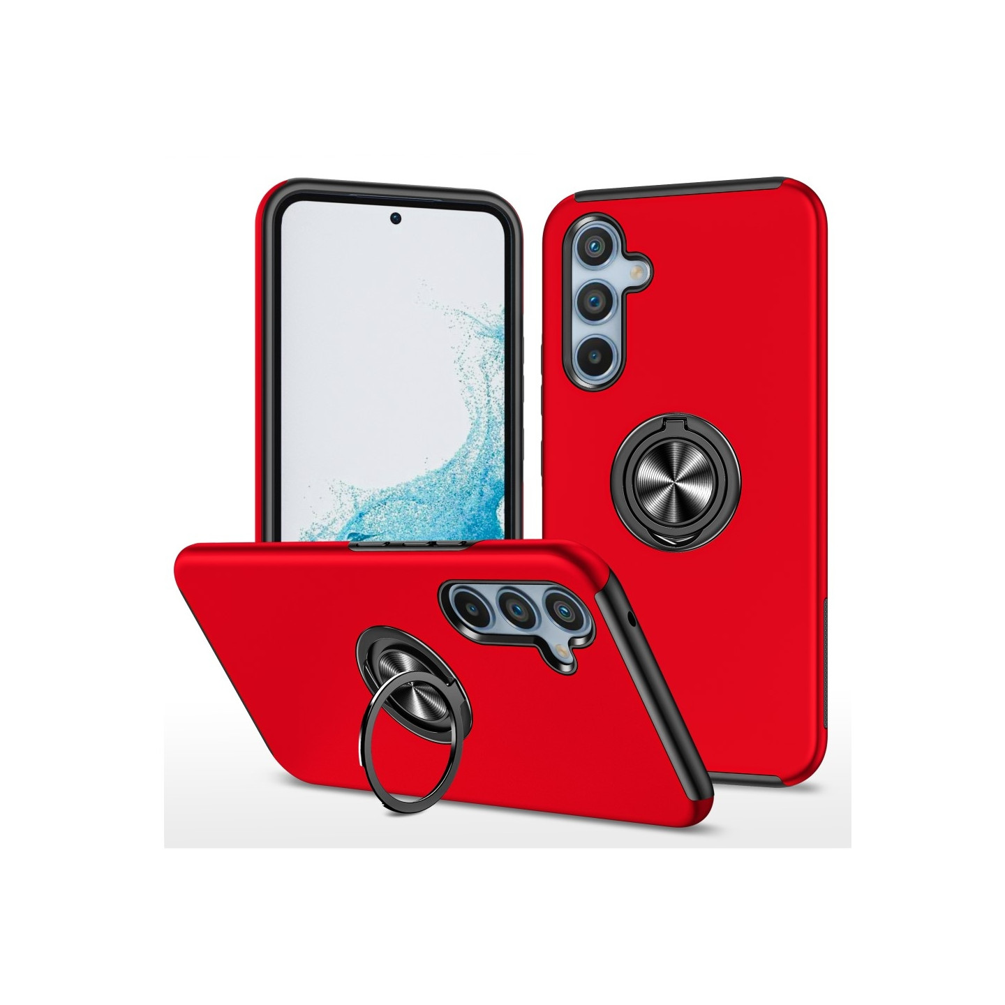 Til Samsung Galaxy A26 5G Hybrid Cover med Roterbar Ringholder