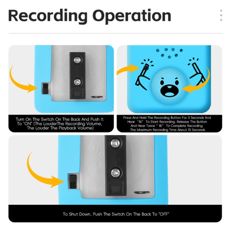 WEST BIKING 120dB Loud Bicycle Horn Electric Horn (with battery) - Blue