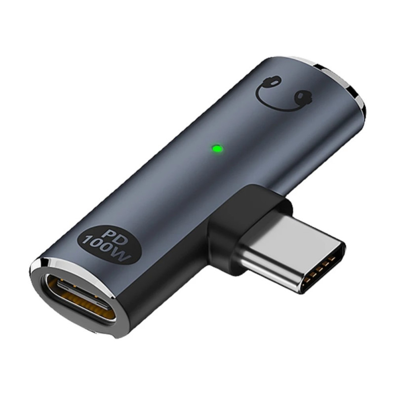 USB-C hane till 3,5 mm ljud + USB-C PD 100W laddningsadapter