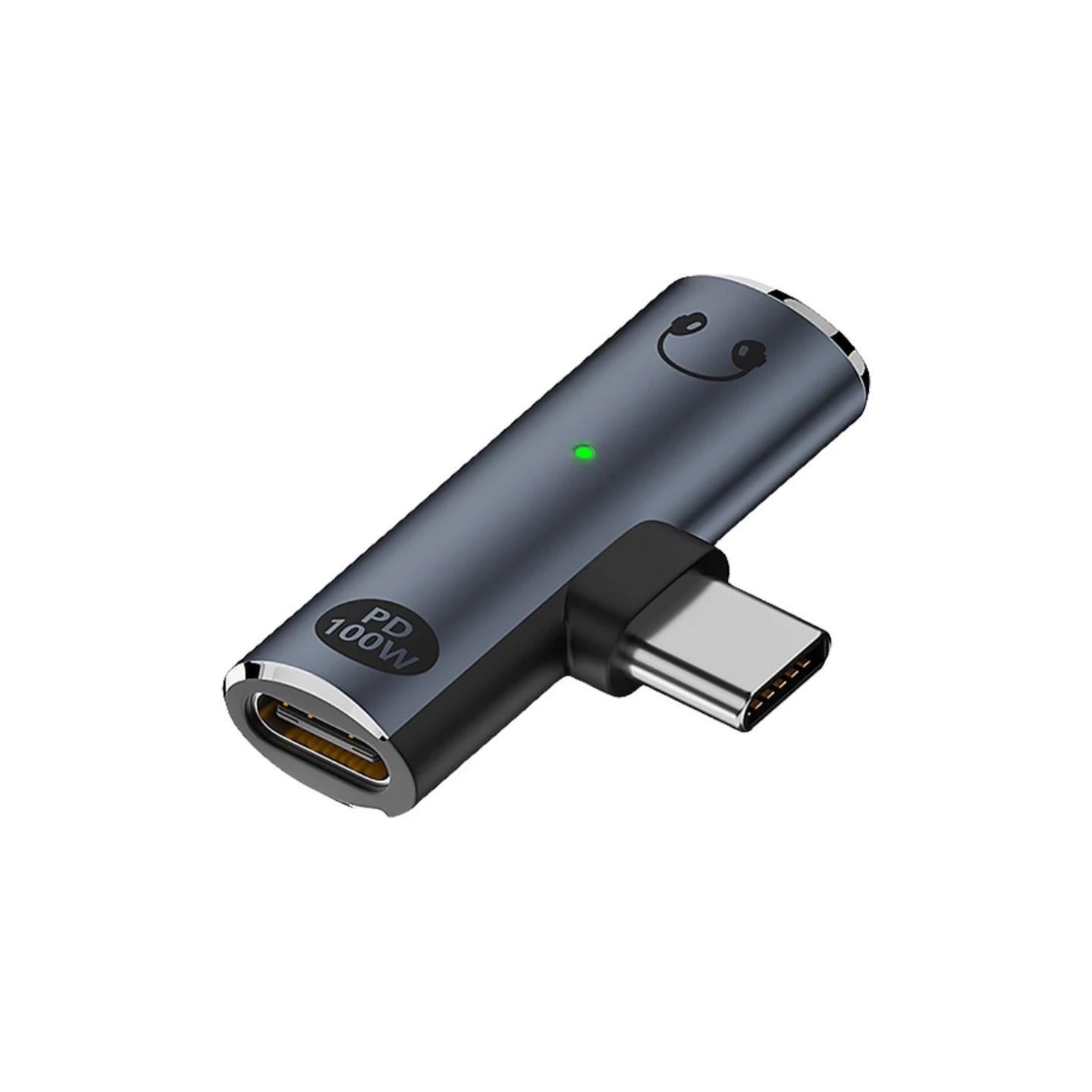 USB-C male to 3.5mm audio + USB-C PD 100W charging adapter