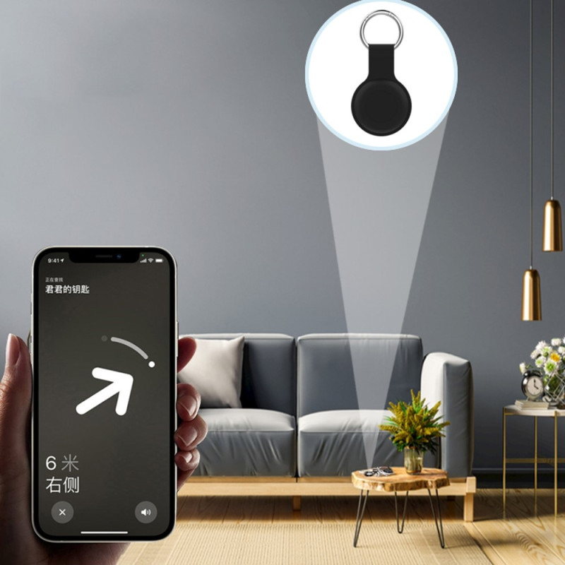 Kotelo AirTag Bluetooth -yhteensopivalle Tracker Protector Sleeve Anti-Lost -kotelolle - Valkoinen