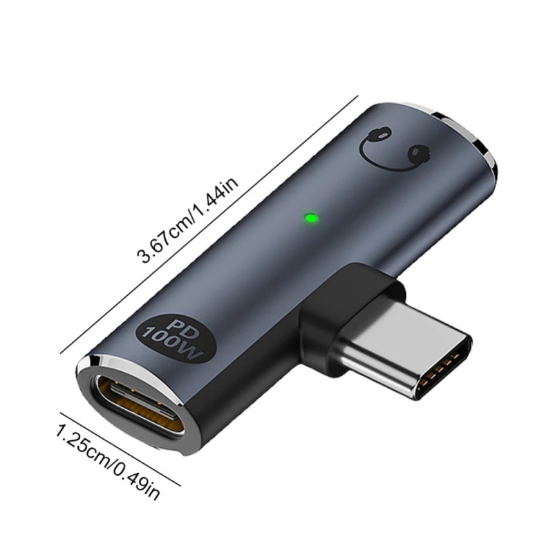 USB-C hann til 3,5 mm lyd + USB-C PD 100W ladeadapter