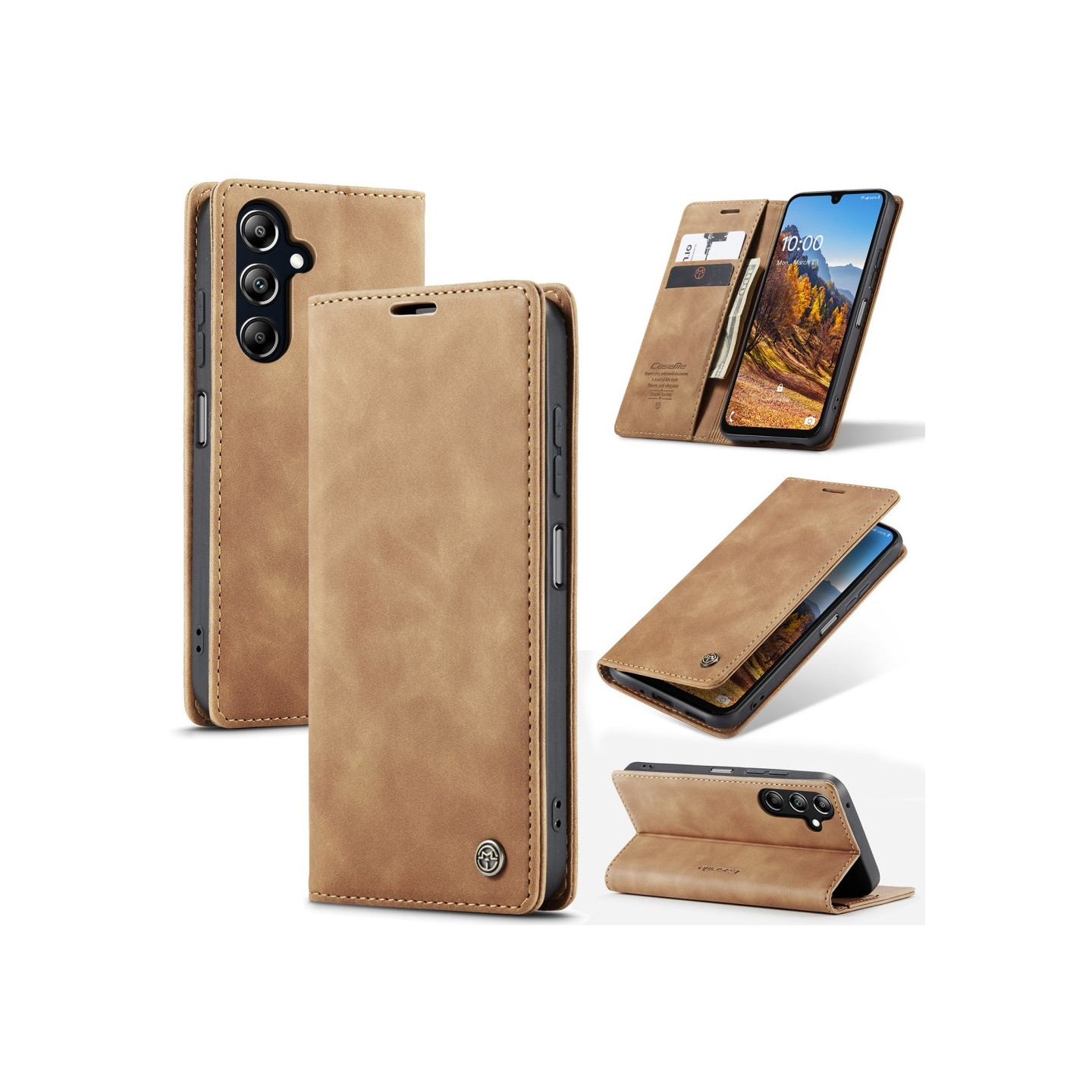 CASEME Retro Lompakkokotelo Samsung Galaxy A26