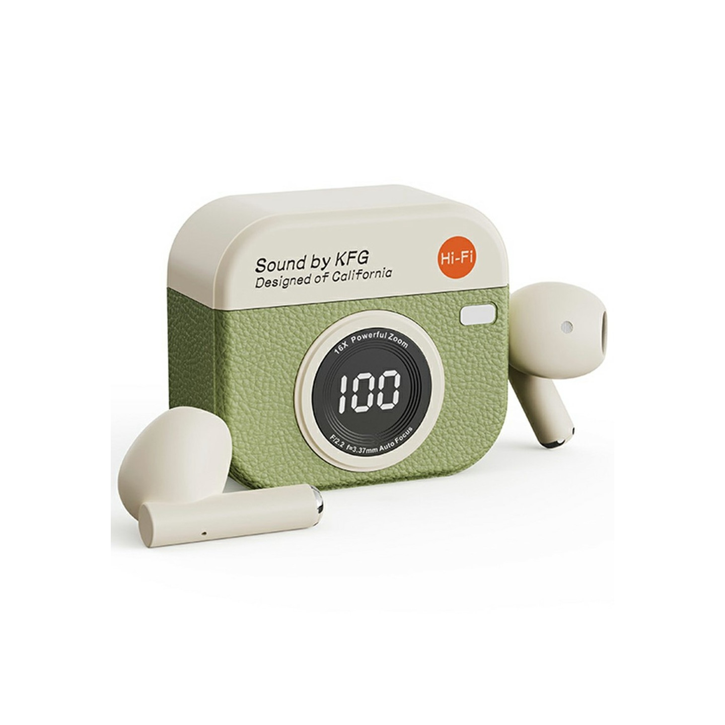 Retro Kameradesign Bluetooth hörlurar Brusreducering In-Ear Hörlurar