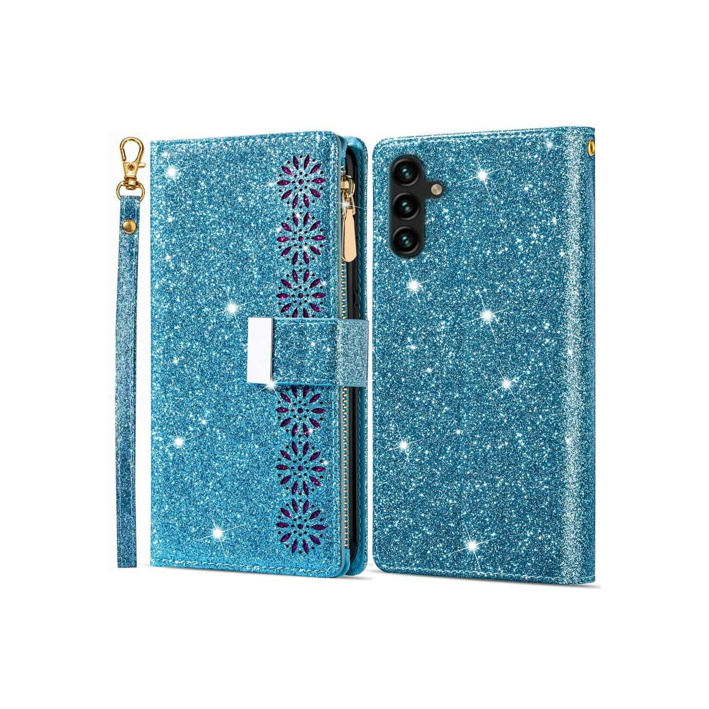 Til Samsung Galaxy A26 5G Etui Stjernehimmel Indgraveret Pungcover