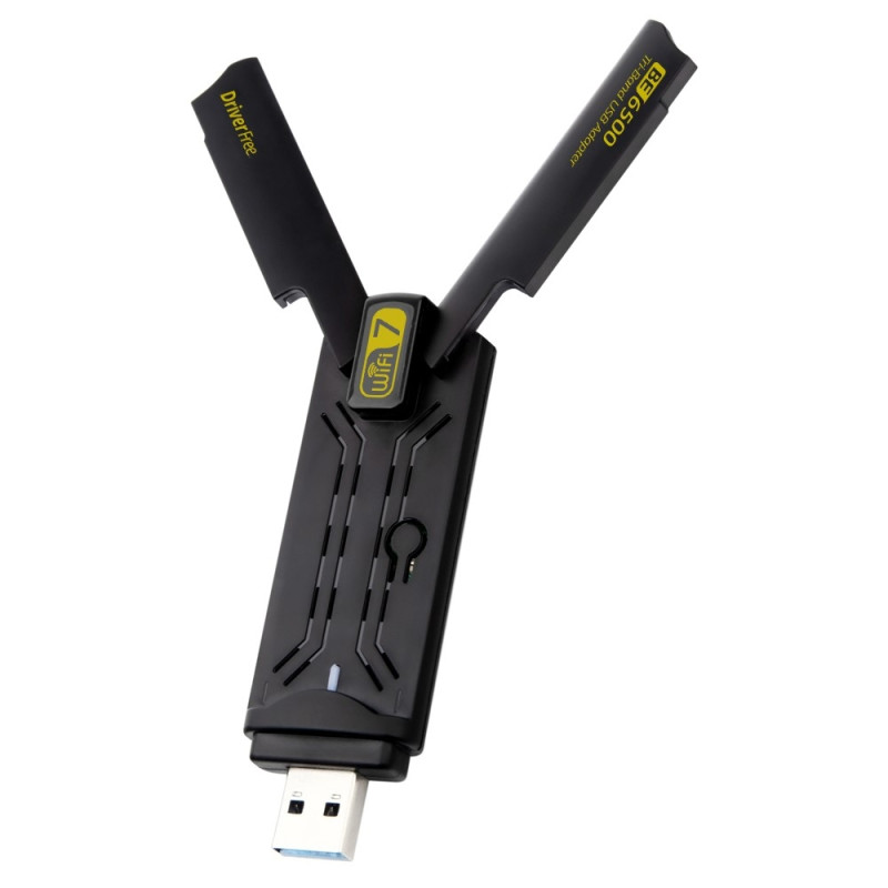 BE6500 Driver Gratis 6500M Tri Band WiFi 7 USB 3.0 trådløs netværkskortadapter
