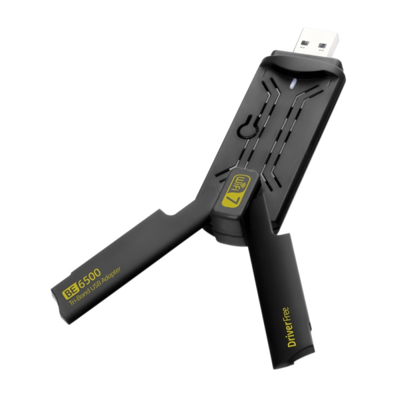 BE6500 ohjain ilmainen 6500M Tri Band WiFi 7 USB 3.0 langaton verkkokorttisovitin