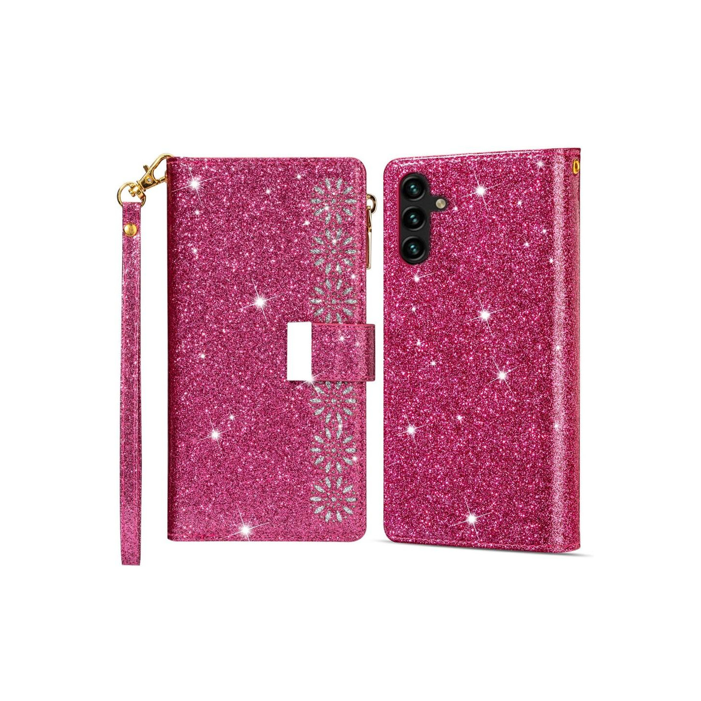 For Samsung Galaxy S25+ Case Starry Sky Carving Leather Wallet Phone Cover