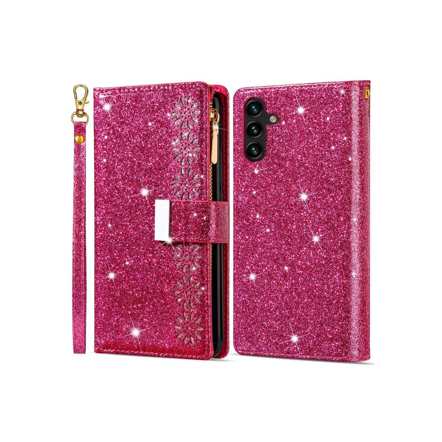 For Samsung Galaxy A26 5G Etui Stjernehimmel Gravert Lommebokdeksel