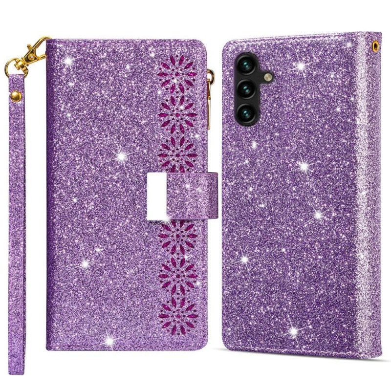 For Samsung Galaxy S25+ Case Starry Sky Carving Leather Wallet Phone Cover