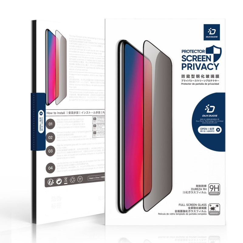 For Samsung Galaxy S25 Ultra Glass Film DUX DUCIS High Aluminum-Silicon Glass Anti-spy Screen Protector