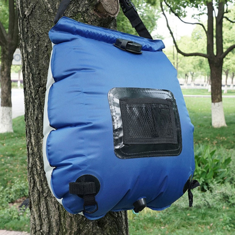 Camping Shower Portable Shower Bag Solar Heating for Outdoor Hiking Showering