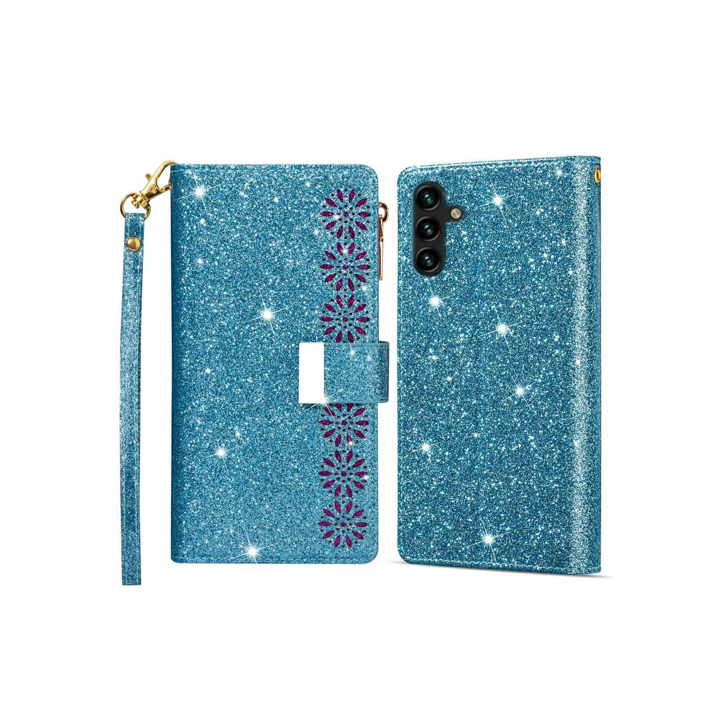 Til Samsung Galaxy S25+ Etui Stjernehimmel Indgraveret Pungcover