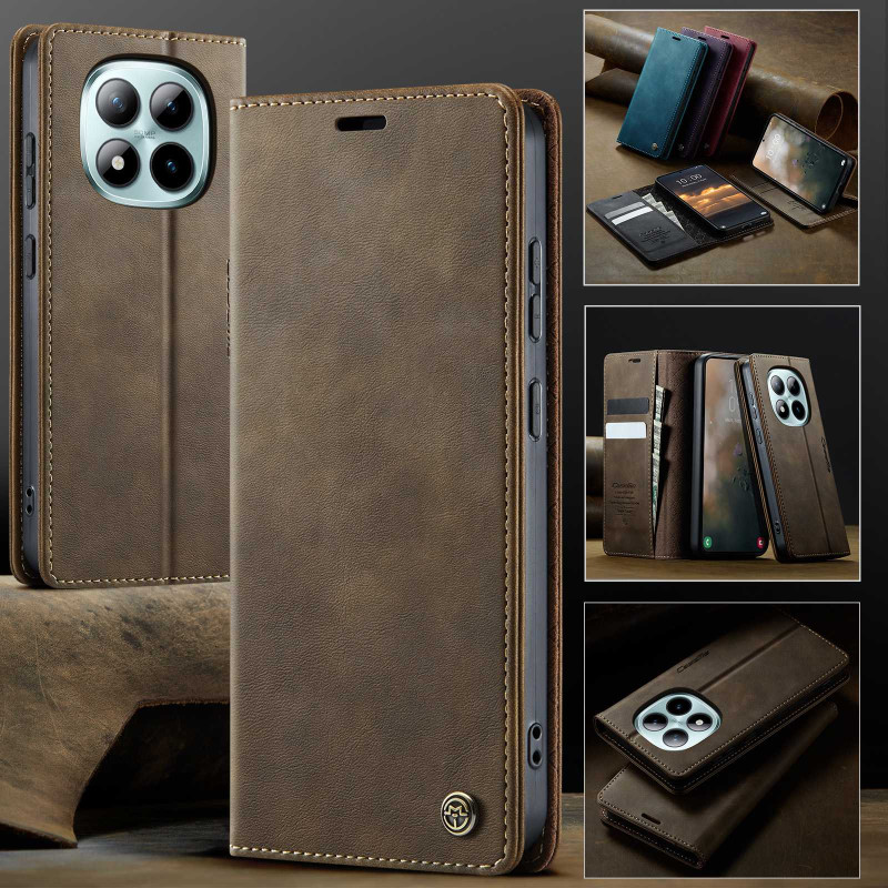 CASEME Retro Lompakkokotelo Xiaomi Poco M8 Pro 5G / Xiaomi Redmi Note 15 Pro+ 5G