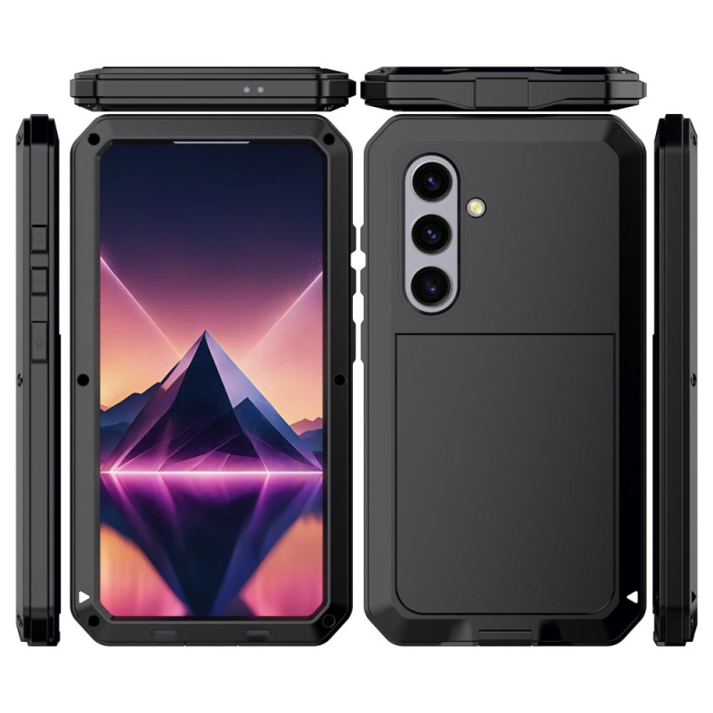 Samsung Galaxy S25+ (Plus) Heavy Duty Silikone + Metal Case Shell + Hærdet glas