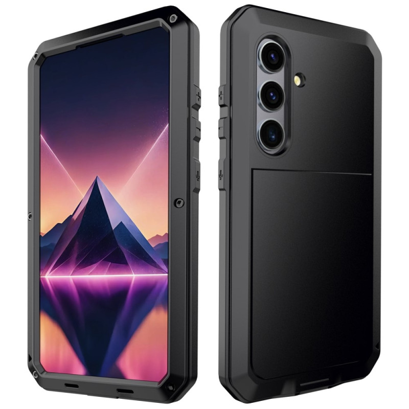 Samsung Galaxy S25+ (Plus) Heavy Duty Silikone + Metal Case Shell + Hærdet glas