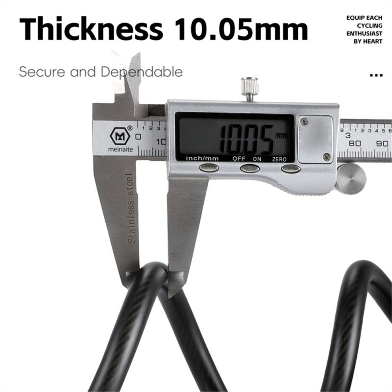 WEST BIKING Sykkel Elsykkel Moped Stållås Sykkellås Kjedelås Tyverisikring MTB