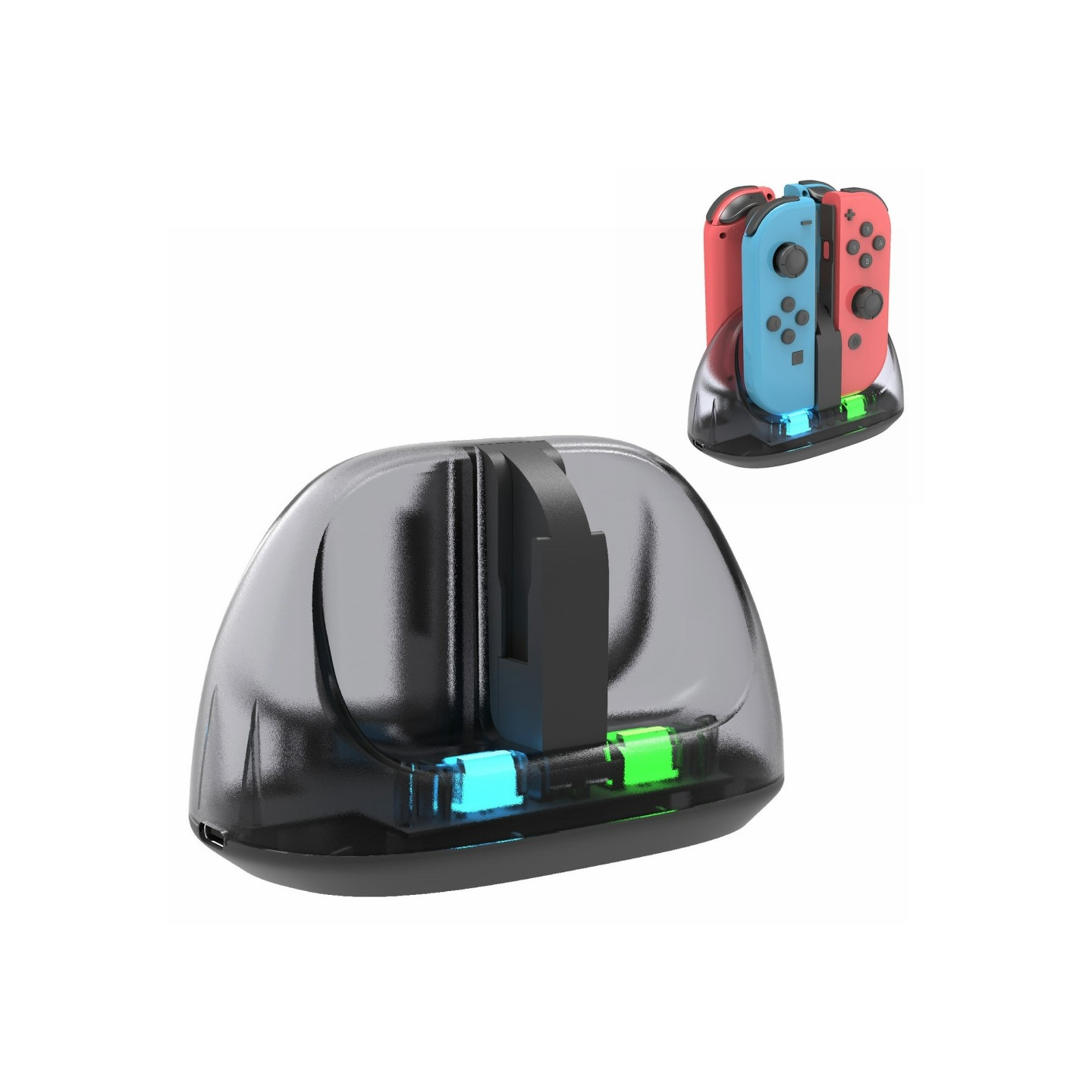 Laddare för kontroller kompatibla med Nintendo Switch Joy-Con Laddningsstation