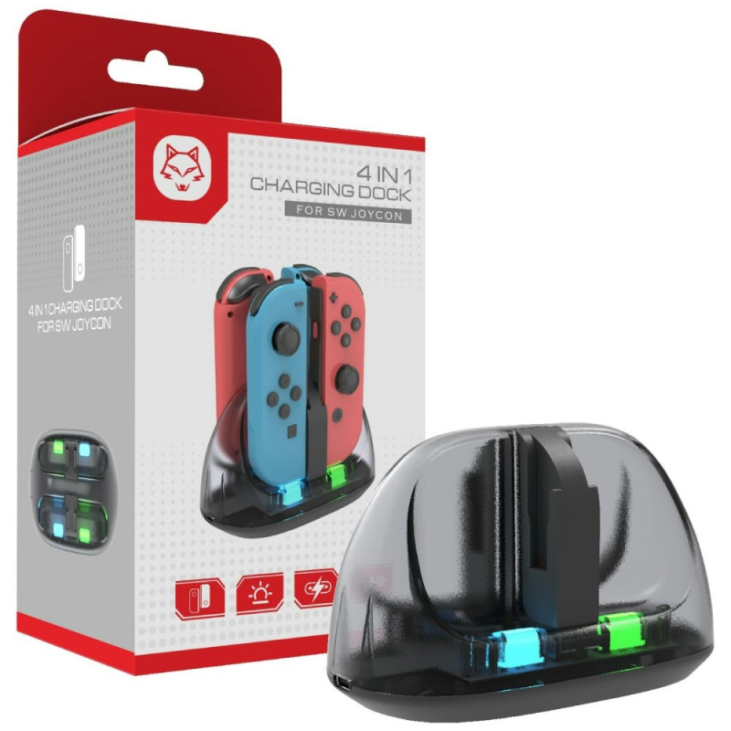 Laturi ohjaimille, jotka ovat yhteensopivia Nintendo Switch Joy-Con -latausaseman kanssa