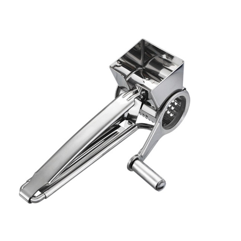 Käsin pyörivä pyörivä raastin Slicer Juustoraastin ruostumatonta terästä