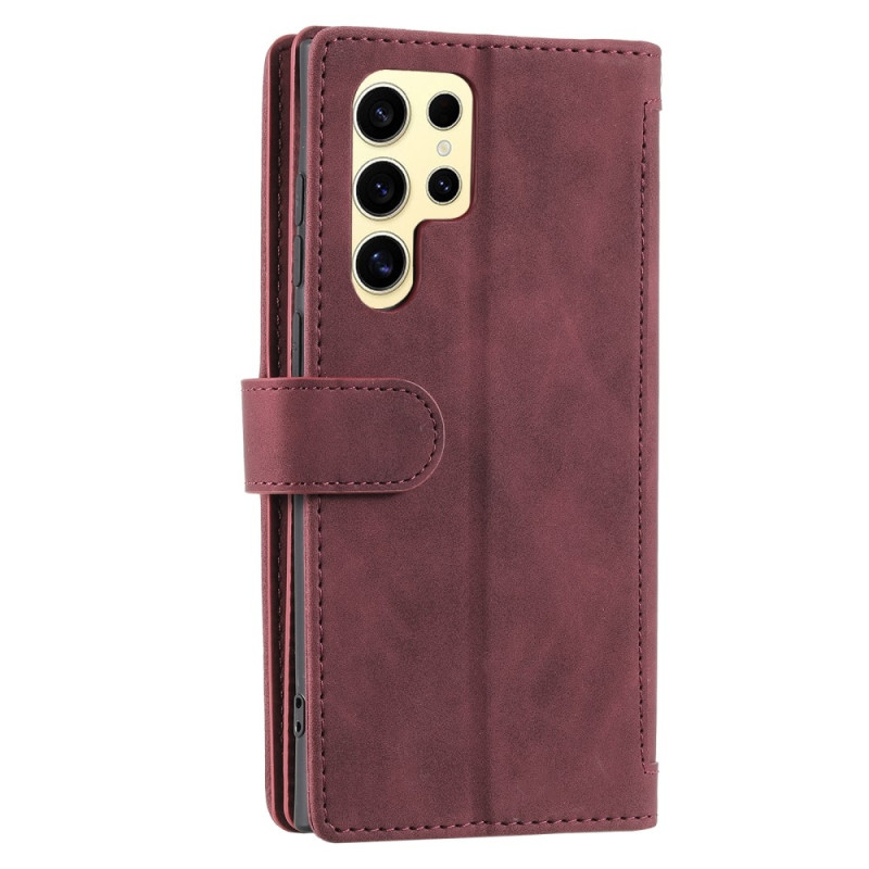 Til Samsung Galaxy S25 Ultra 5G Etui med Lynlåslomme og 9 Kortlommer